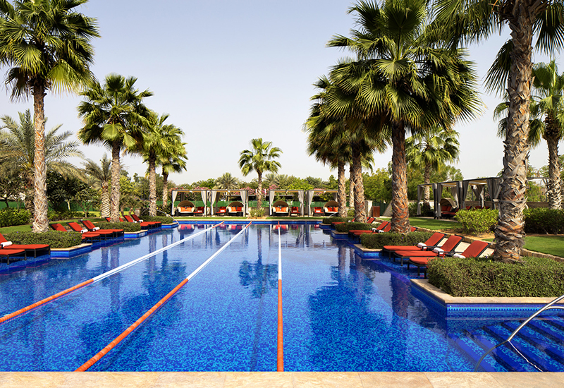The lap pool at The Westin Abu Dhabi