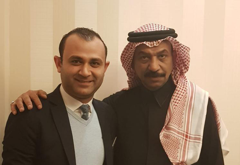 Abadi Jawhar with the assistant front office manager.