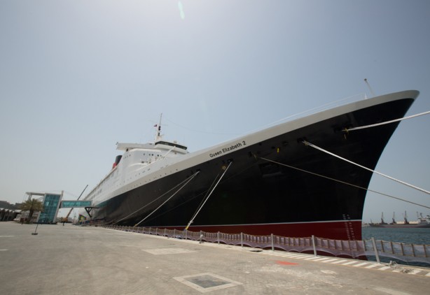 First Look at Dubai's newest floating hotel - the ocean-liner QE2