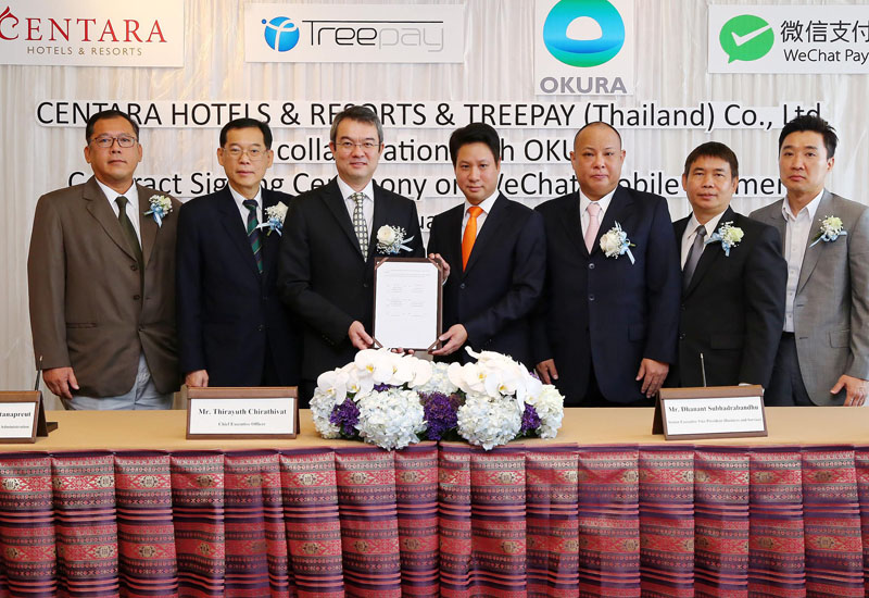 Centara signs with TreePay for mobile payment solution.