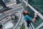 Spiderman spins magic on side of Dubai hotel