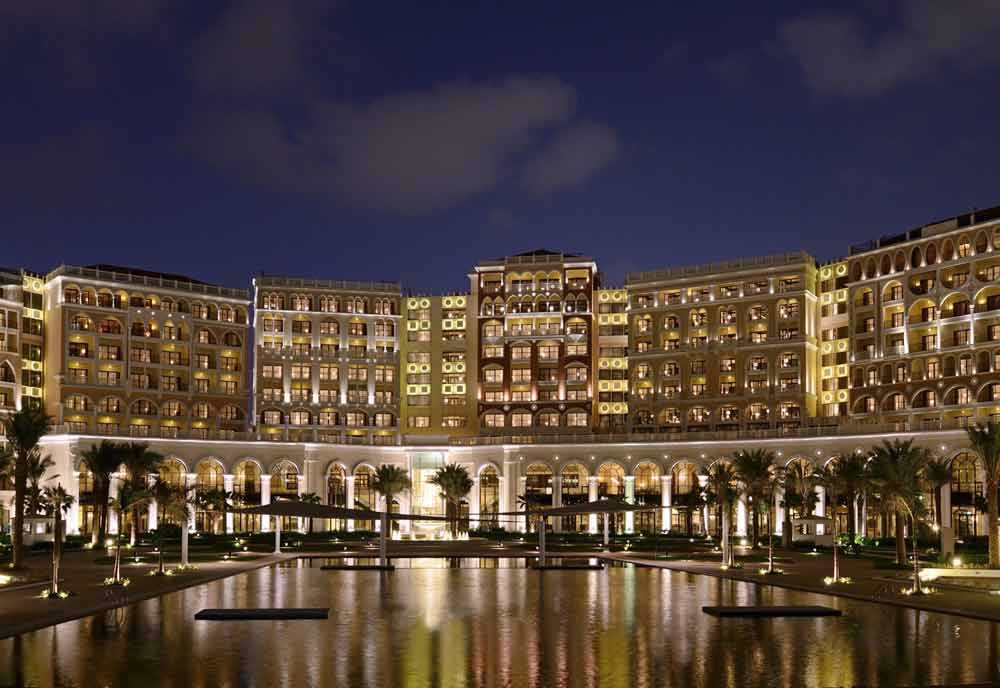 The 447 room Ritz-Carlton Abu Dhabi, Grand Canal hotel.